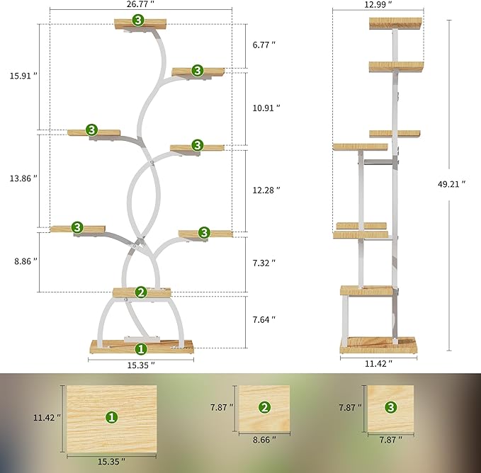 Plant Stand Indoor with Grow Light - Image 2