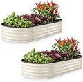 Plant & Plot Galvanized Raised Garden Beds Outdoor // 6×3×1 ft Planter Raised by PlantPlot