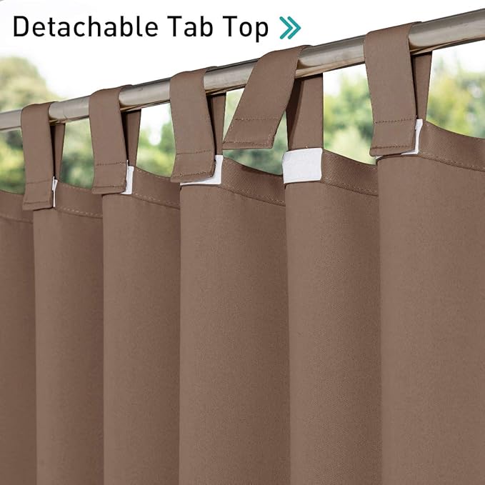 NICETOWN 2 Pieces Outdoor Curtainss - Image 3