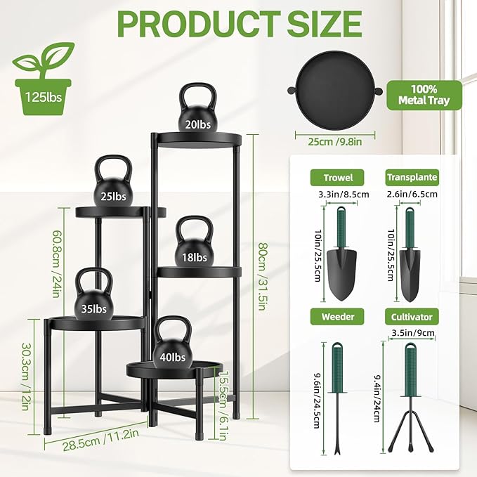 iDavosic.ly 5 Tier Large Plant Stand - Image 2