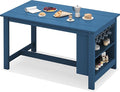 SERWALL Outdoor Bar Table, All Weather HDPE 36" Counter Height Dining Table by SERWALL