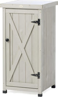 Outdoor Storage Cabinet for Patio, Garden Potting Bench Table by HABAU