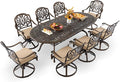 9-Piece Cast Aluminum Patio Furniture, Outdoor Dining Sets by Unknown