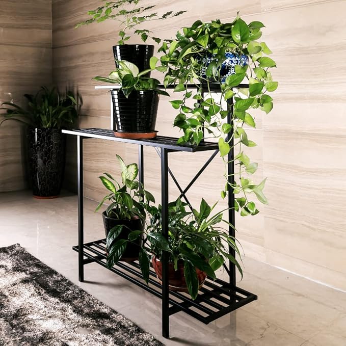 Zhongma 3 Tier Sturdy Plant Stand Space-Saving Heavy Duty Plant Holder - Image 5