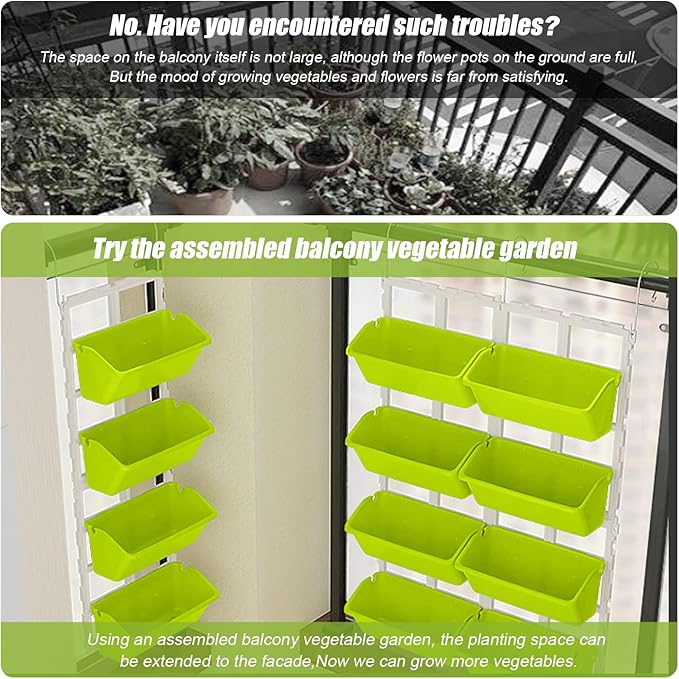 LOYALHEARTDY Vertical Garden Wall Planter Wall Mounted Planter 4-Tier Vertical - Image 5