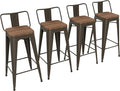 Yongchuang 30 inch Bar Stools Set of 4 Bar Height Metal Barstools by YongchuangInternational
