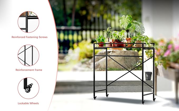 Zhongma 1 Tier Sturdy Metal Plant Stand - Image 6