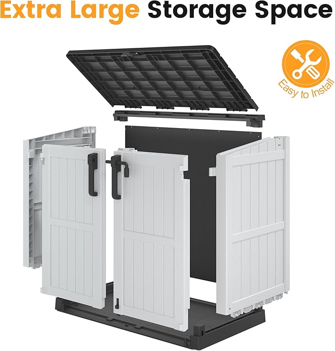 LHBcraft Outdoor Storage Cabinet 36 Cu Ft - Image 6
