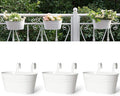 Dahey 3 Pcs 10.5 Inch Metal Iron Hanging Flower Pots by Dahey