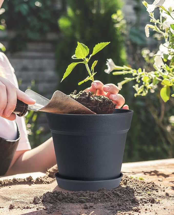 homenote Plant Pots, 6/7.5 Inch Flower Pots - Image 3