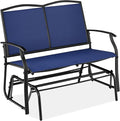 Best Choice Products 2-Person Outdoor Patio Swing Glider Steel Bench Loveseat by BestChoiceProducts