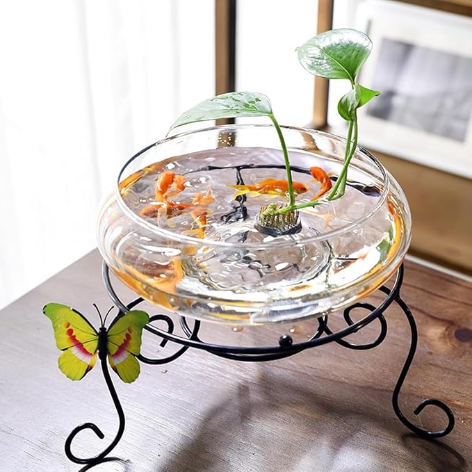 Glass Lotus Bowl Planter, 8 in Lotus Flower Bowl, Lotus Bowls - Image 2