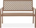 Best Choice Products Outdoor Bench 2-Person Metal Steel Benches Furniture by BestChoiceProducts