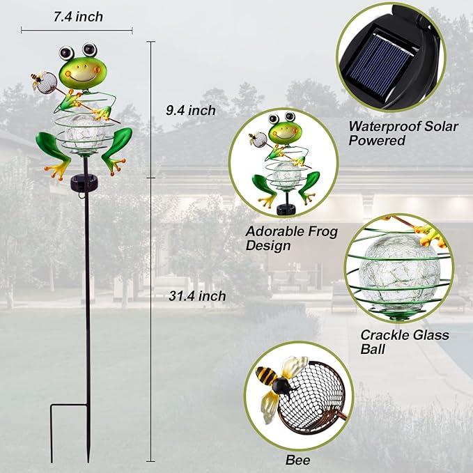 Frog Solar Garden Light - Image 6