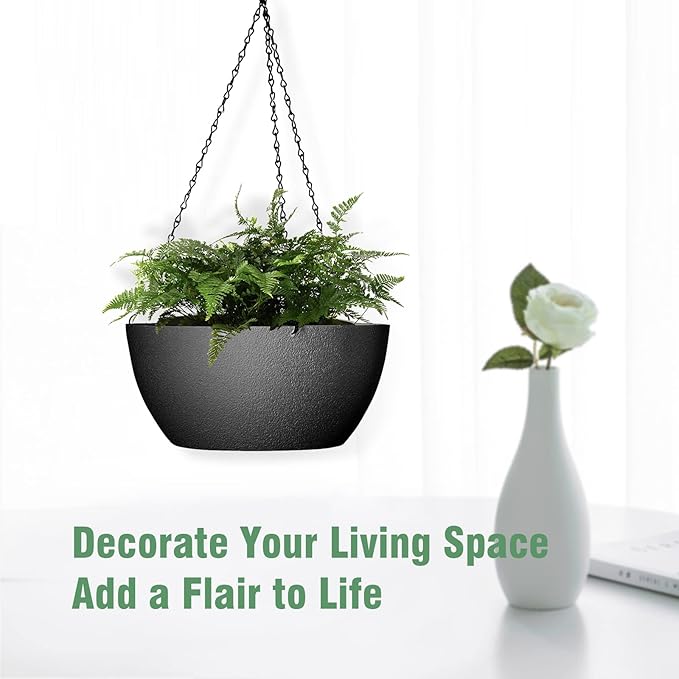 13 inch Large Hanging Planters Plant Pots - Image 6