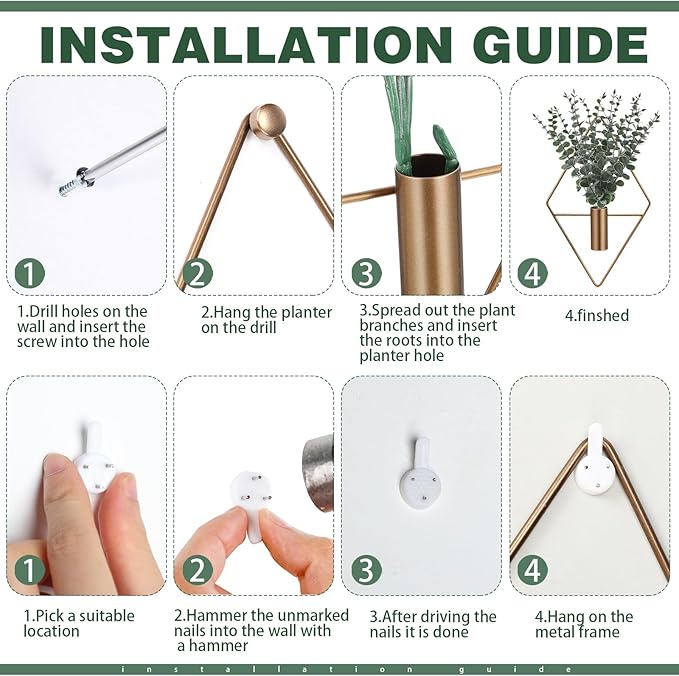 Jexine 8 Pcs Hanging Planters - Image 3