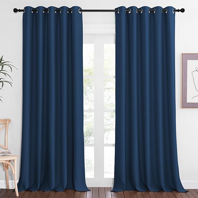 NICETOWN Sliding Door Window Treatment Blackout Patio Door Curtain Panels by NICETOWN