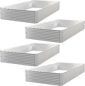 4 Pack Raised Beds for Gardening, Corrugated Galvanized Steel Raised Garden Bed by OZMSHF