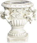 Sungmor Garden Cherub Urn Planter, Lovely Resin Angel Statue Flower Pots by Sungmor