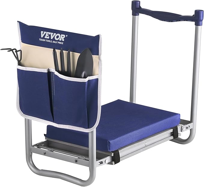 VEVOR Large Folding Garden Kneeler and Seat Heavy Duty, Widened 10" EVA Foam Pad by VEVOR