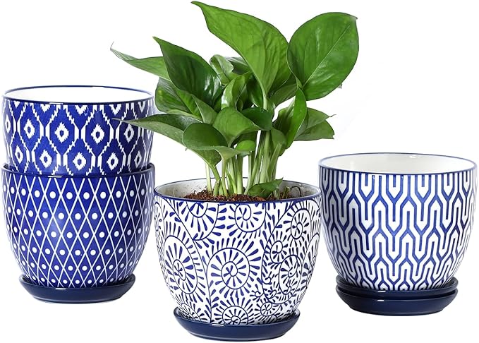 Selamica Ceramic Plant Pots, 5.6 Inch Flower Pots by Selamica