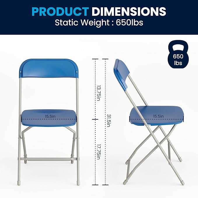 Flash Furniture Hercules Series Plastic Folding Chair - Image 2