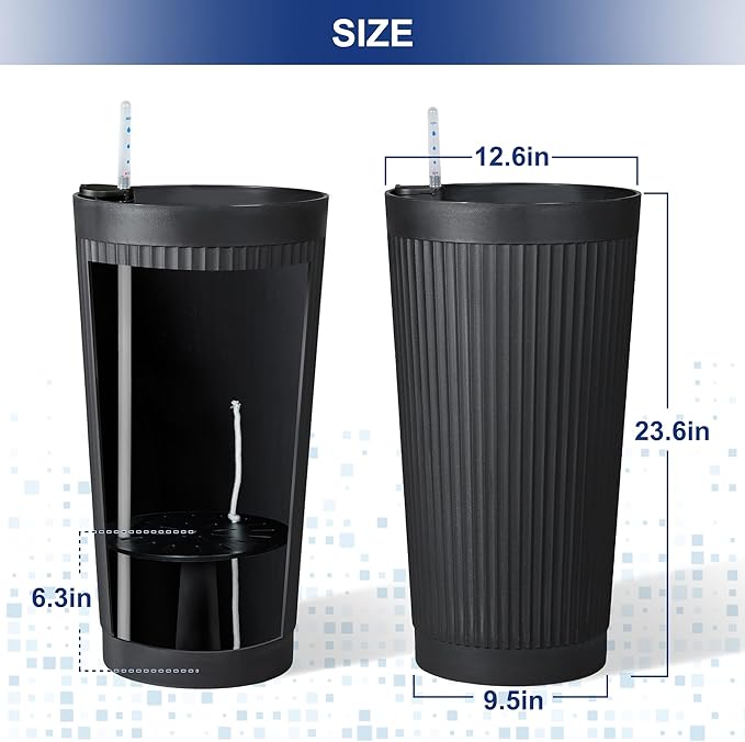 FENCY 2Pack 24IN Self Watering Planter - Image 2