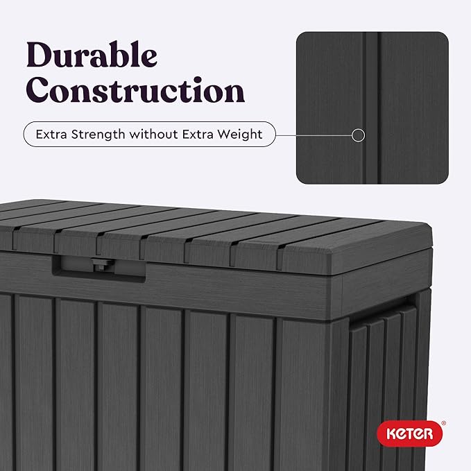Keter Kentwood 50 Gallon Resin Deck Box - Image 6