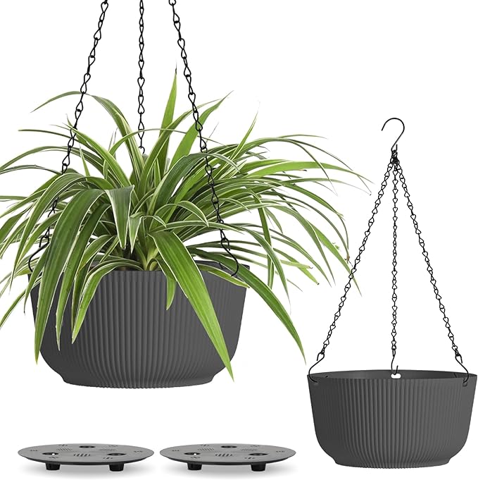 T4U 12 Inch Large Hanging Planters by T4U