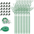 10 Pack Plant Support Stakes for Indoor Plants, 27.56 Inch Twig Plant Sticks by AOM