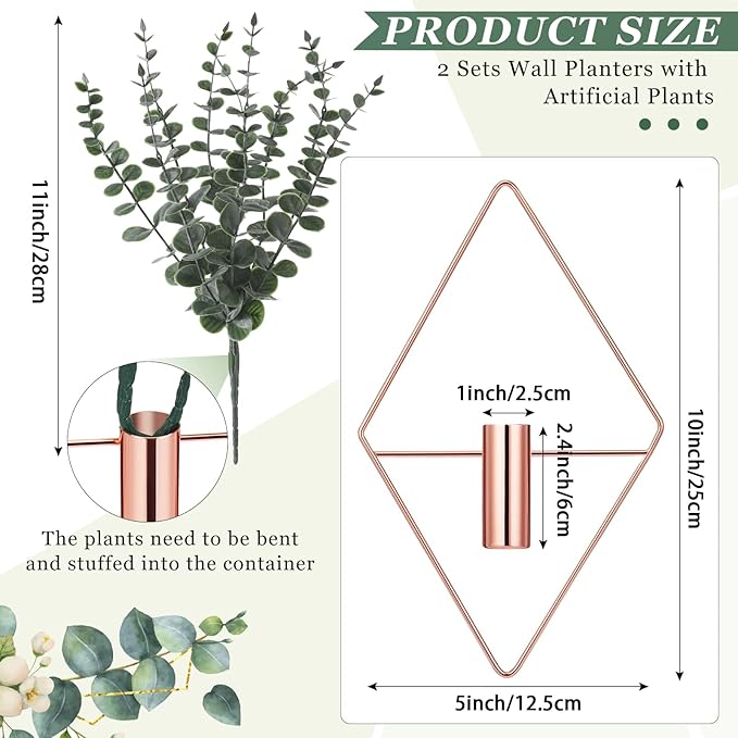 Jexine 8 Pcs Hanging Planters - Image 2