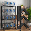 Kitchen Garage Metal Shelves, Storage Shelves Organizer, Foldable Metal Shelving by Unknown
