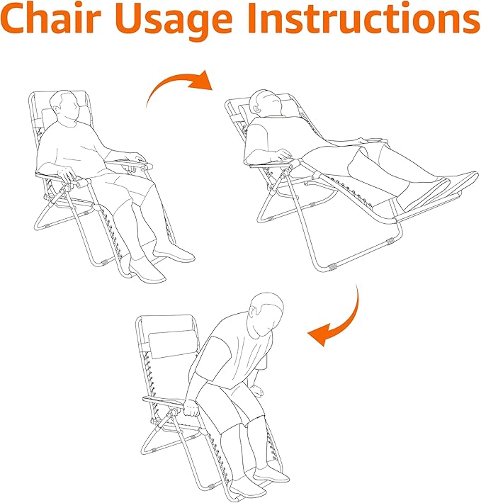 Amazon Basics Outdoor Patio Zero Gravity Portable Folding Reclining Lounge Chair - Image 7