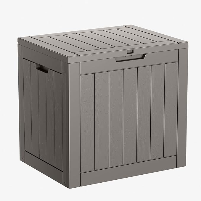 31 Gallon Resin Deck Box, Lockable Patio Outdoor Storage Box by OutdoorLivingPerfected