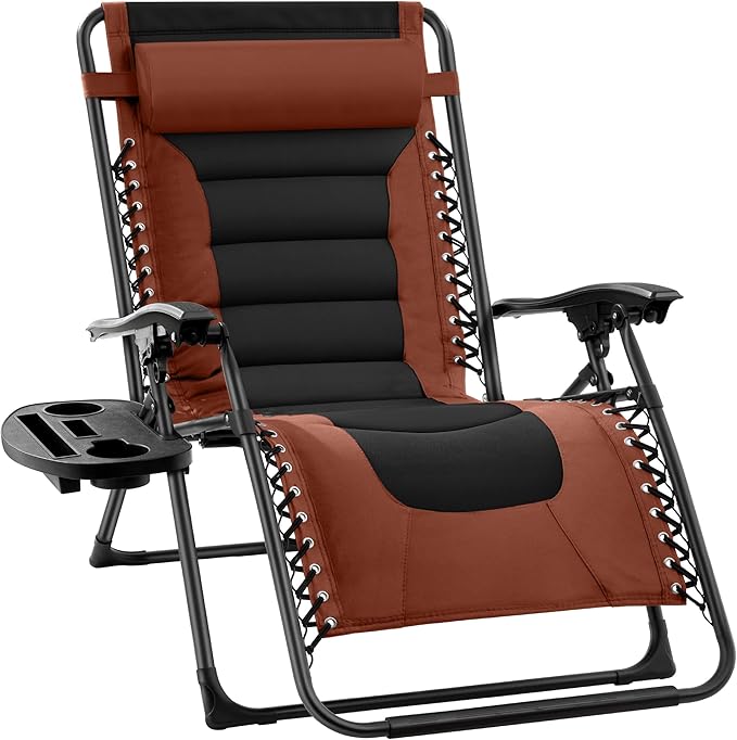 Best Choice Products Oversized Padded Zero Gravity Chair, Folding Outdoor Patio by BestChoiceProducts