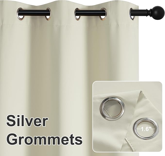 RYB HOME Outdoor Curtains for Patio Waterproof Block Sunlight Thermal Insulated - Image 4