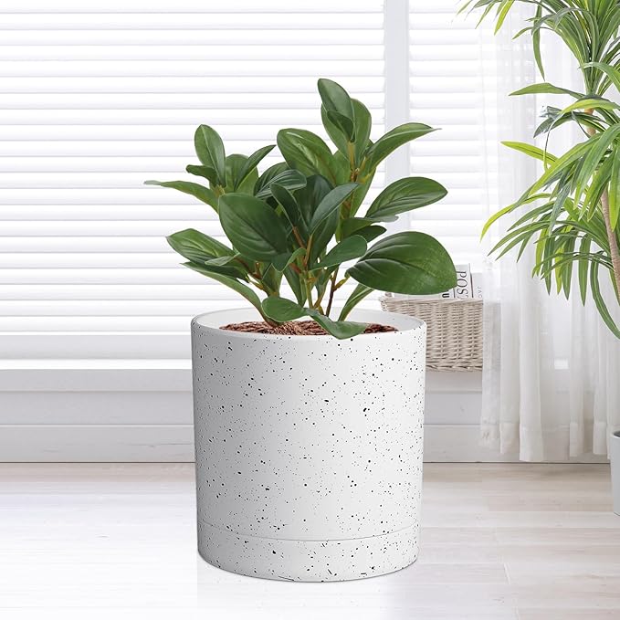 7/6.5/6/5/4 inch Plant Pots, 5 Pack Cylinder Flower Pots - Image 6
