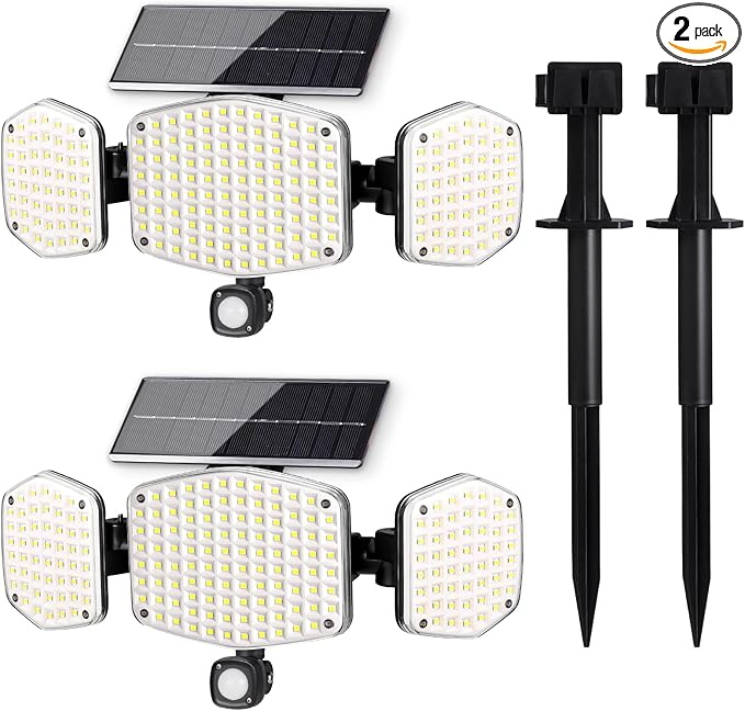 Solar Motion Sensor Outdoor Lights by HAARAY
