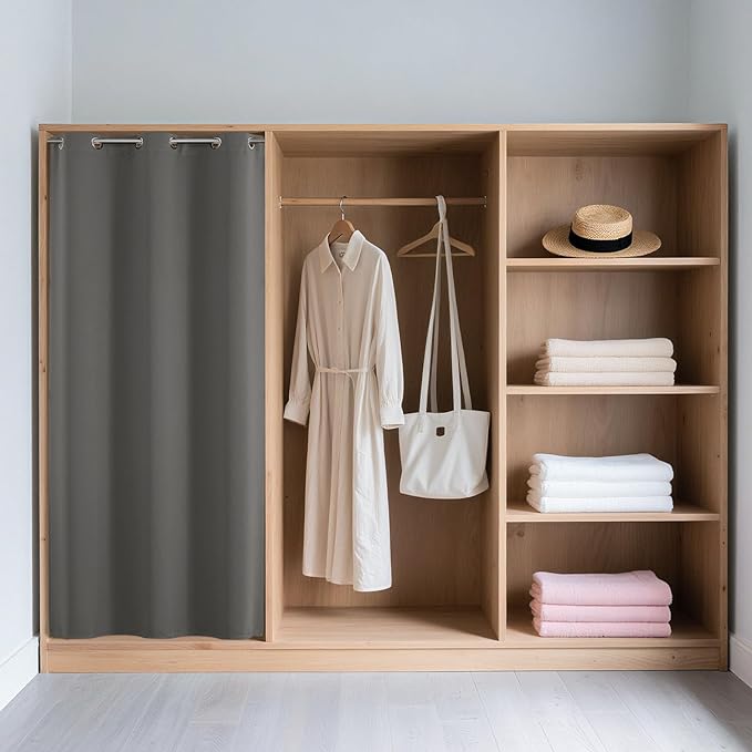 Joydeco Blackout Door Curtain for Doorway Privacy 84 Inches Long, Grommet - Image 3
