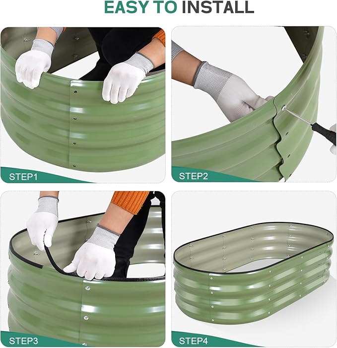 Galvanized Raised Garden Bed Outdoor - Image 7