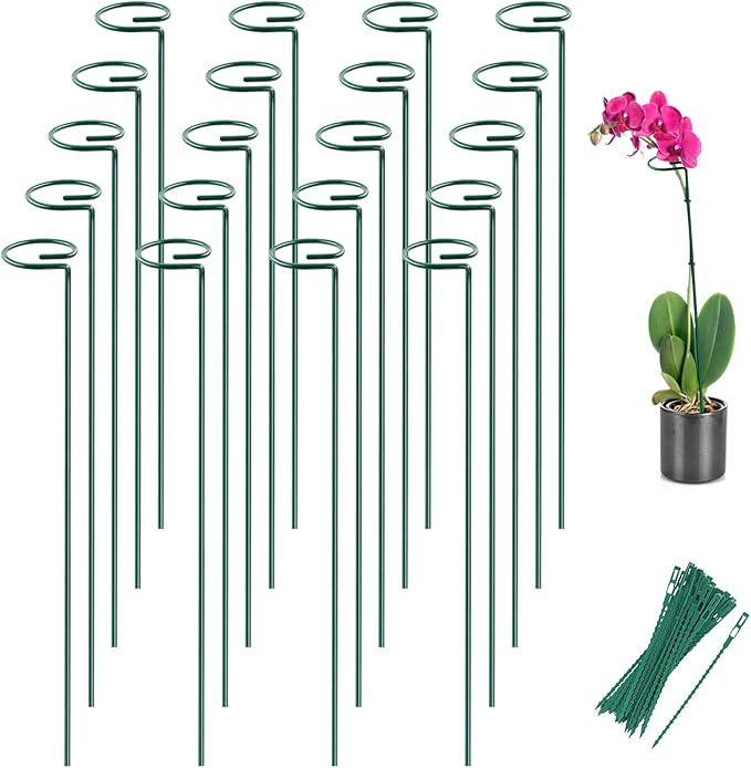 Joyhalo 20 Pack Plant Stakes, 16 Inch Plant Support Stakes, Flower Stakes by Joyhalo