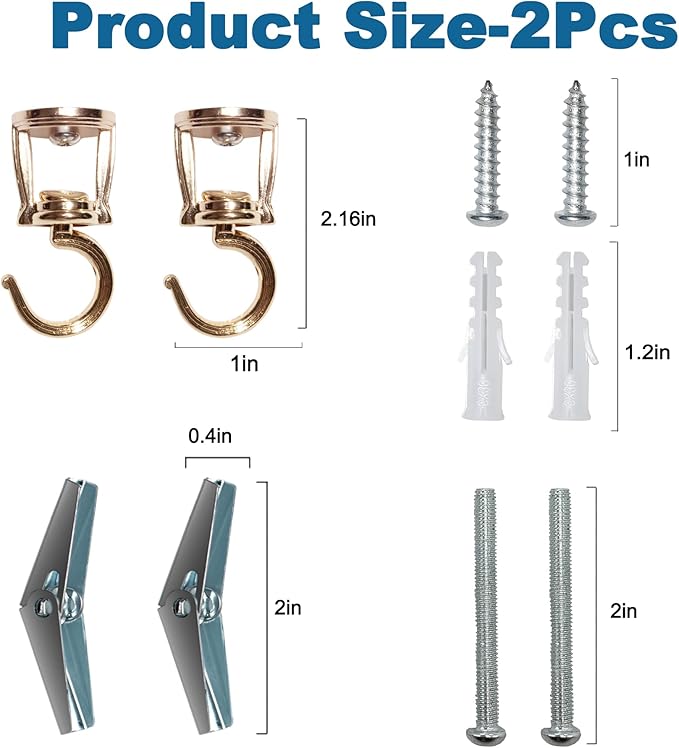 ONIKK Ceiling Hooks for Hanging Plants, Heavy Duty Metal Plant Hooks, Screw in - Image 7