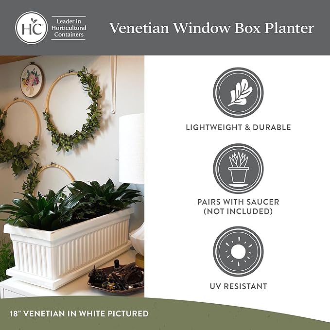 The HC Companies 30 Inch Venetian Window Planter Box - Image 4