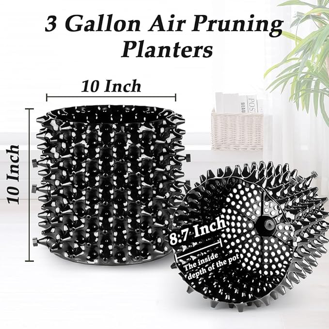 3 Gallon Air Pruning Container New Plastic Nursery Pot Fruit Vegetable Garden - Image 5