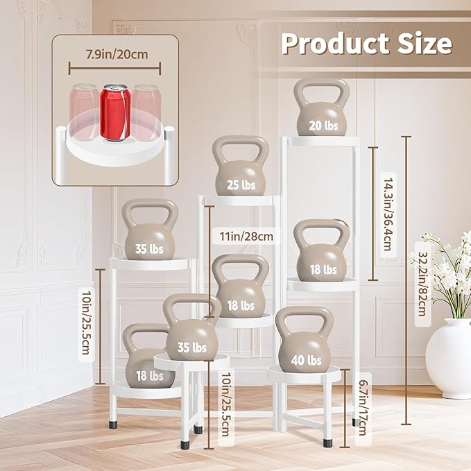 LASZOLA 8 Tiered Folding Tall Plant Stand Indoor - Image 6