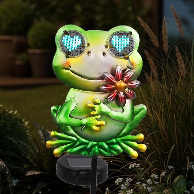 Solar Frog Garden Stake 39.3inch - Image 7