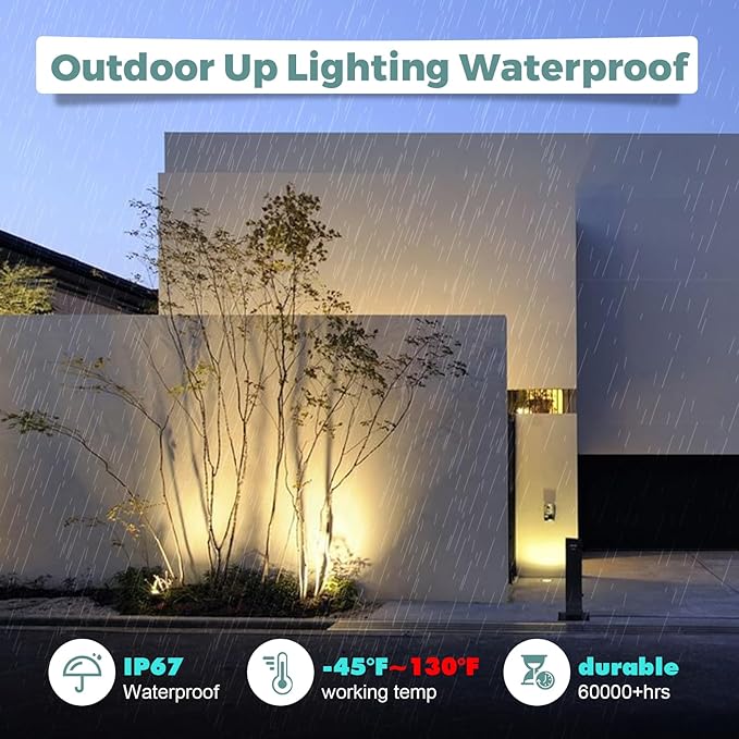 Gardencoin Low Voltage Landscape LED Well Lights, 12V in Ground Lights Outdoor - Image 6