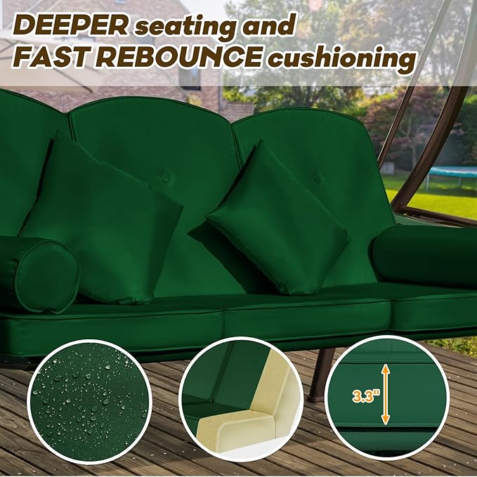 3 in 1 Outdoor Porch Swing - Image 6
