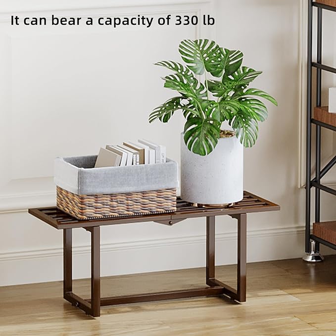 Modern Outdoor Plant Stand for Indoor Corner, Foldable Metal Plant Display - Image 5