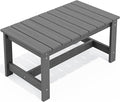 SERWALL Outdoor Coffee Table, HDPE Patio Coffee Table by SERWALL
